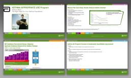 Four panels depict UOP's history from 1910s to 1980s. Top left shows early founders; top right focuses on technological advances; bottom left highlights diversification with race cars; bottom right features a portrait of Vladimir Haensel.